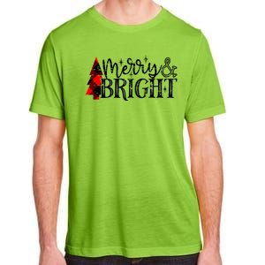 Merry And Bright Cute Christmas Gift Adult ChromaSoft Performance T-Shirt