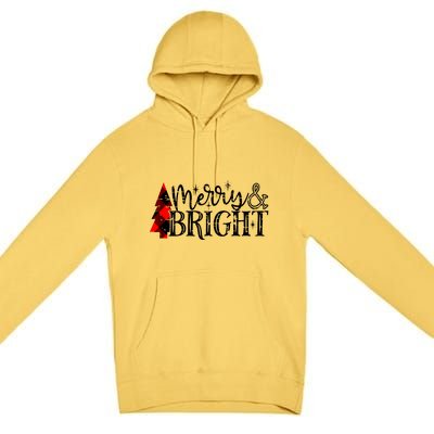 Merry And Bright Cute Christmas Gift Premium Pullover Hoodie