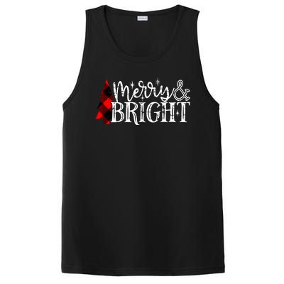 Merry And Bright Cute Christmas Gift PosiCharge Competitor Tank