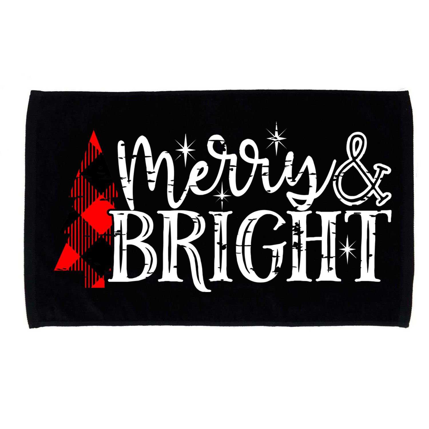 Merry And Bright Cute Christmas Gift Microfiber Hand Towel