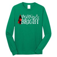 Merry And Bright Cute Christmas Gift Long Sleeve Shirt