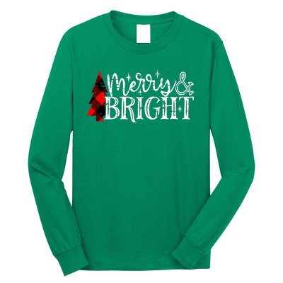 Merry And Bright Cute Christmas Gift Long Sleeve Shirt