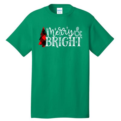 Merry And Bright Cute Christmas Gift Tall T-Shirt