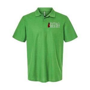 Merry And Bright Cute Christmas Gift Softstyle Adult Sport Polo