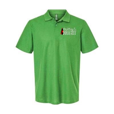 Merry And Bright Cute Christmas Gift Softstyle Adult Sport Polo