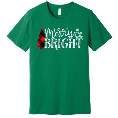 Merry And Bright Cute Christmas Gift Premium T-Shirt