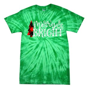 Merry And Bright Cute Christmas Gift Tie-Dye T-Shirt