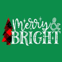 Merry And Bright Cute Christmas Gift Womens T-Shirt