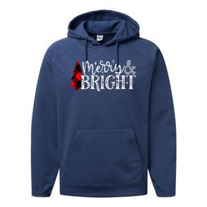 Merry And Bright Cute Christmas Gift Performance Fleece Hoodie