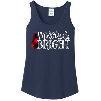 Merry And Bright Cute Christmas Gift Ladies Essential Tank