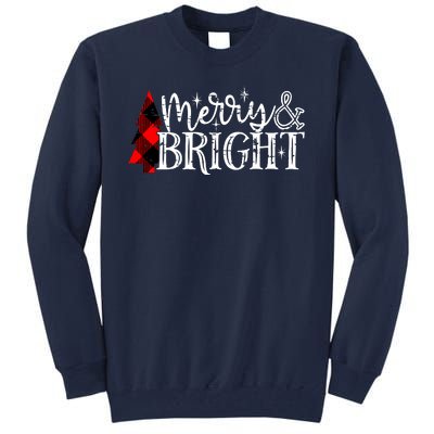 Merry And Bright Cute Christmas Gift Tall Sweatshirt