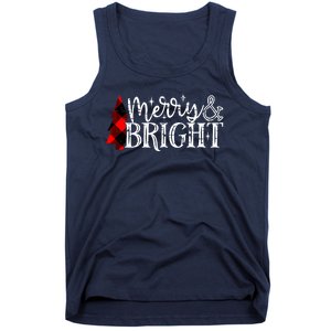 Merry And Bright Cute Christmas Gift Tank Top