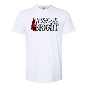 Merry And Bright Cute Christmas Gift Softstyle CVC T-Shirt