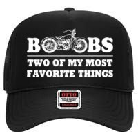 Motorcycles And Boobs High Crown Mesh Back Trucker Hat