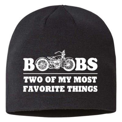 Motorcycles And Boobs Sustainable Beanie