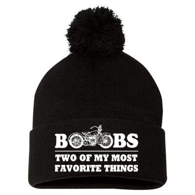 Motorcycles And Boobs Pom Pom 12in Knit Beanie