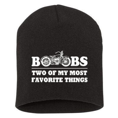 Motorcycles And Boobs Short Acrylic Beanie