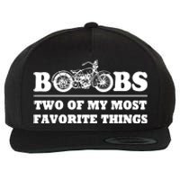 Motorcycles And Boobs Wool Snapback Cap