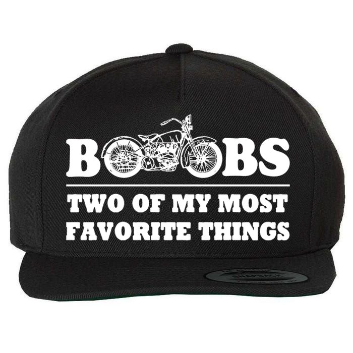 Motorcycles And Boobs Wool Snapback Cap