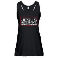 Make America Believe Again Jesus 2024 Ladies Essential Flowy Tank