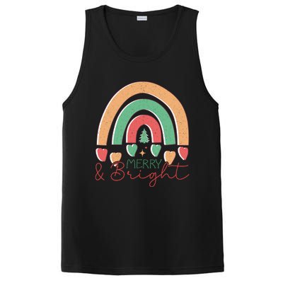 Merry And Bright Rainbow Holiday Graphic PosiCharge Competitor Tank