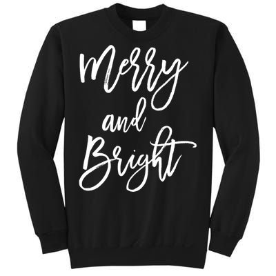 Merry And Bright Holiday Christmas Sweatshirt