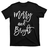 Merry And Bright Holiday Christmas T-Shirt