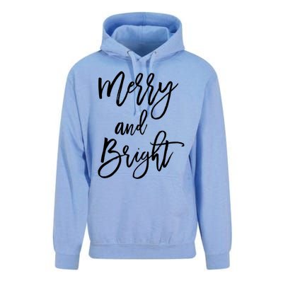 Merry And Bright Holiday Christmas Unisex Surf Hoodie