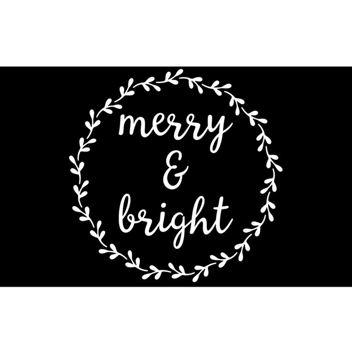 Merry And Bright Holly Christmas Jolly Festive Holly Bumper Sticker