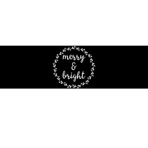 Merry And Bright Holly Christmas Jolly Festive Holly Bumper Sticker