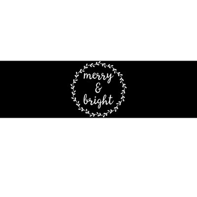 Merry And Bright Holly Christmas Jolly Festive Holly Bumper Sticker