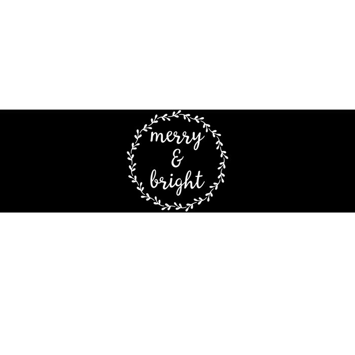 Merry And Bright Holly Christmas Jolly Festive Holly Bumper Sticker