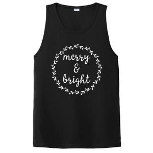 Merry And Bright Holly Christmas Jolly Festive Holly PosiCharge Competitor Tank