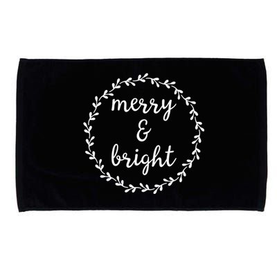 Merry And Bright Holly Christmas Jolly Festive Holly Microfiber Hand Towel