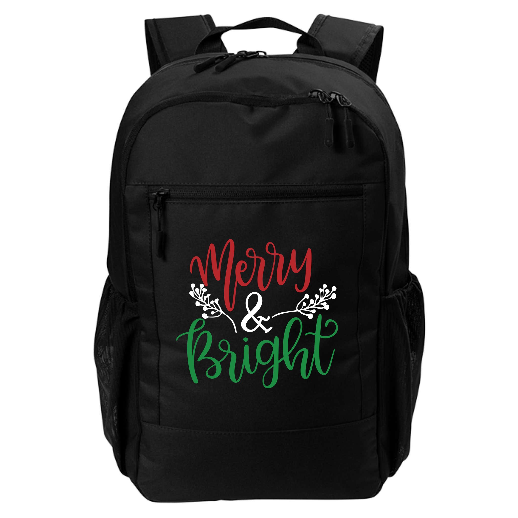 Merry And Bright Christmas Holiday Season Backpack