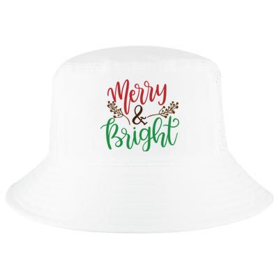 Merry And Bright Christmas Holiday Season Cool Comfort Performance Bucket Hat