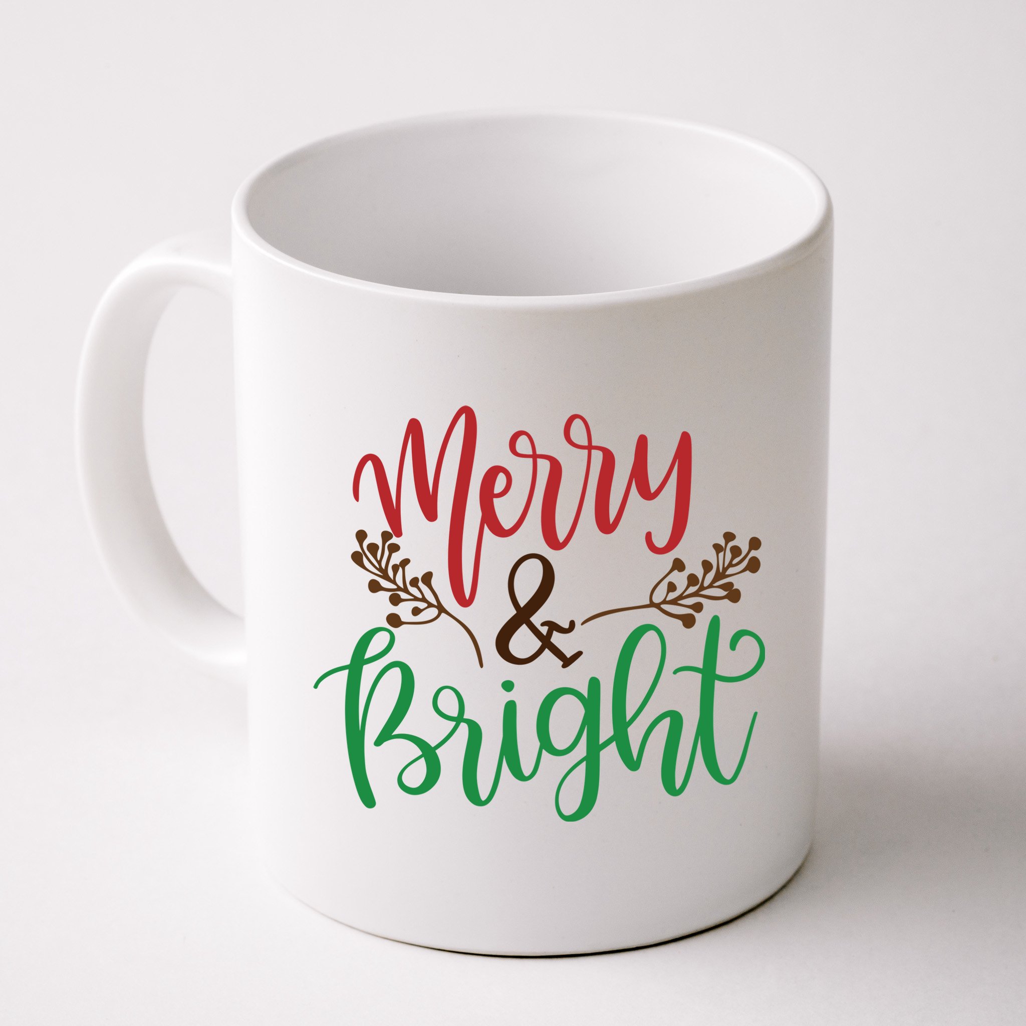 Merry And Bright Christmas Holiday Season Mug