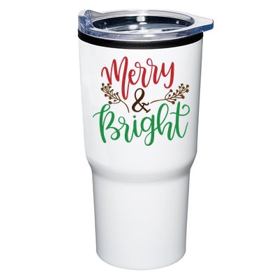 Merry And Bright Christmas Holiday Season Tumbler