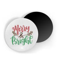 Merry And Bright Christmas Holiday Season Magnet