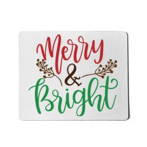 Merry And Bright Christmas Holiday Season Mousepad