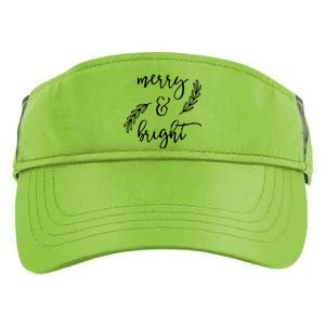 Merry And Bright Holly Christmas Jolly Festive Holly Vneck Adult Drive Performance Visor