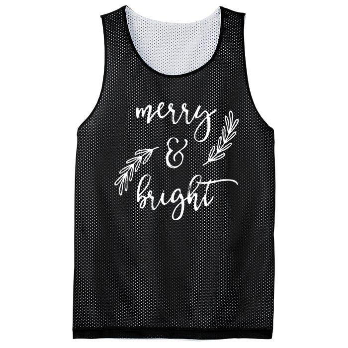 Merry And Bright Holly Christmas Jolly Festive Holly Vneck Mesh Reversible Basketball Jersey Tank