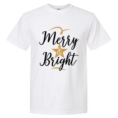 Merry And Bright Great Gift Garment-Dyed Heavyweight T-Shirt