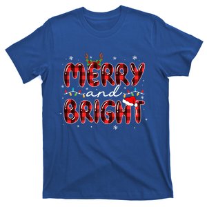 Merry And Bright Christmas Xmas Lights Family Pajama Holiday Meaningful Gift T-Shirt