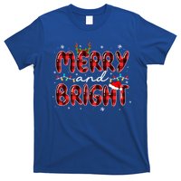 Merry And Bright Christmas Xmas Lights Family Pajama Holiday Meaningful Gift T-Shirt