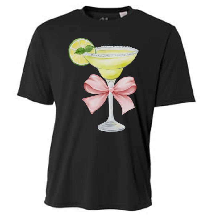 Margarita And Bow Coquette Cinco De Mayo Cooling Performance Crew T-Shirt