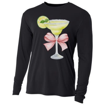 Margarita And Bow Coquette Cinco De Mayo Cooling Performance Long Sleeve Crew