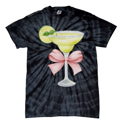 Margarita And Bow Coquette Cinco De Mayo Tie-Dye T-Shirt