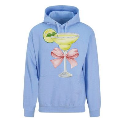 Margarita And Bow Coquette Cinco De Mayo Unisex Surf Hoodie