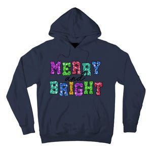 Merry And Bright Merry Christmas Xmas Holiday Tall Hoodie